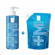 La roche posay pack  effaclar gel+ recarga 400 ml dto 40% en recarga
