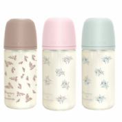 Biberon vidrio tetina fisiologica silicona suavinex sx pro selection + 3 meses 1 unidad 240 ml flujo