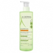 A-DERMA EXOMEGA 2 EN 1 CUERPO Y CABELLO - GEL LIMPIADOR EMOLIENTE (500 ML)