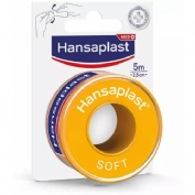 Esparadrapo hipoalergico hansaplast soft 1 unidad 5 m x 2,5 cm - hansaplast soft
