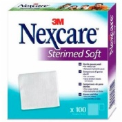 3m nexcare sterimed soft gasa esteril tejido sin tejer  100 unidades 10 cm x 10 cm