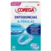 Corega ortodoncias & ferulas (36 tabletas limpiadoras)