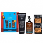 Apivita pack gel limpiador negro y rostro+ tonico calmante+ mascarilla facial