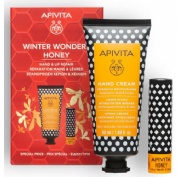 Apivita pack honey crema de manos hidratante intensiva + labial honey