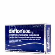DAFLON 500 MG COMPRIMIDOS RECUBIERTOS CON PELÍCULA, 60 comprimidos