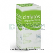 CINFATOS EXPECTORANTE 2 mg/ml + 20 mg/ml SOLUCION ORAL, 1 frasco de 200 ml