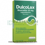 DULCOLAX BISACODILO 10 MG SUPOSITORIOS, 12 supositorios
