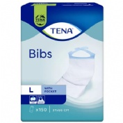 Tena bib babero adulto desechable  talla m/l 150 u