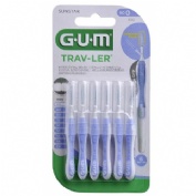 Cepillo interdental gum 1312 trav-ler 0.6 mm 6 unidades - gum 1312 trav-ler