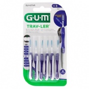 Cepillo interdental viaje gum 1512 trav-ler extrafino 1.2 mm cilindrico 6 unidades - gum 1512 trav-l