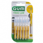 Cepillo interdental viaje gum 1514 trav-ler extrafino 1.3 mm conico 6 unidades - gum 1514 trav-ler