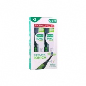 Cepillo dental pack duplo sonico a pilas gum sonic daily color negro dto 25%