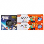 Lacer junior duplo gel dental 2 tubo 75 ml sabor fresa