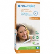 Tampones 100% algodon - farmaconfort con aplicador (14 unidades super plus)