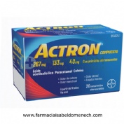 ACTRON COMPUESTO 267 MG/133 MG/40 MG COMPRIMIDOS EFERVESCENTES , 20 comprimidos