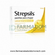 STREPSILS PASTILLAS PARA CHUPAR SABOR MIEL Y LIMON , 24 pastillas