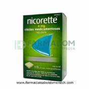 NICORETTE 4 mg CHICLES MEDICAMENTOSOS, 105 chicles
