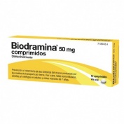 BIODRAMINA 50 mg COMPRIMIDOS , 12 comprimidos