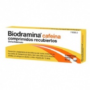 BIODRAMINA CAFEINA COMPRIMIDOS RECUBIERTOS , 12 comprimidos